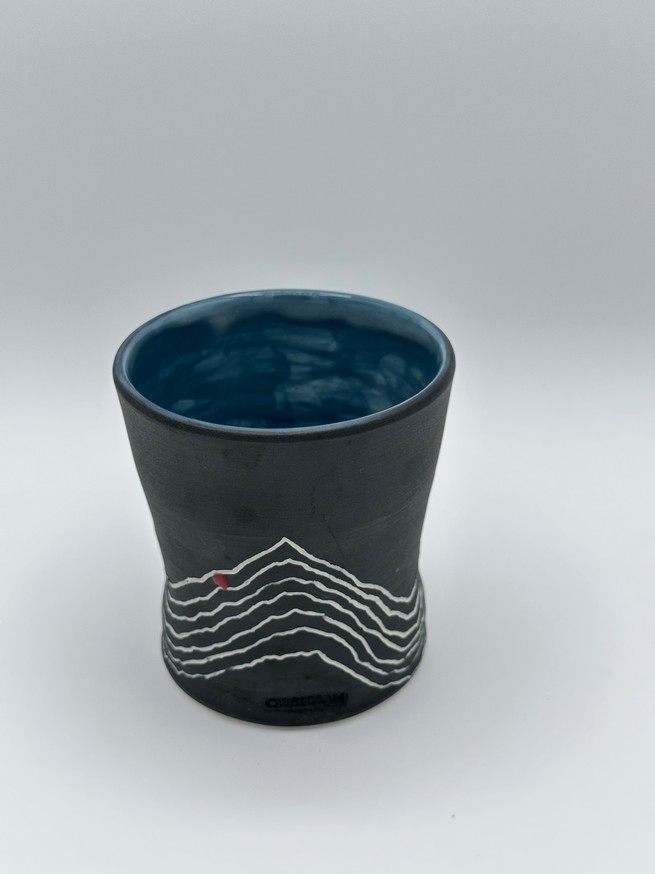 Obsidiware Gray-Blue Cup #2