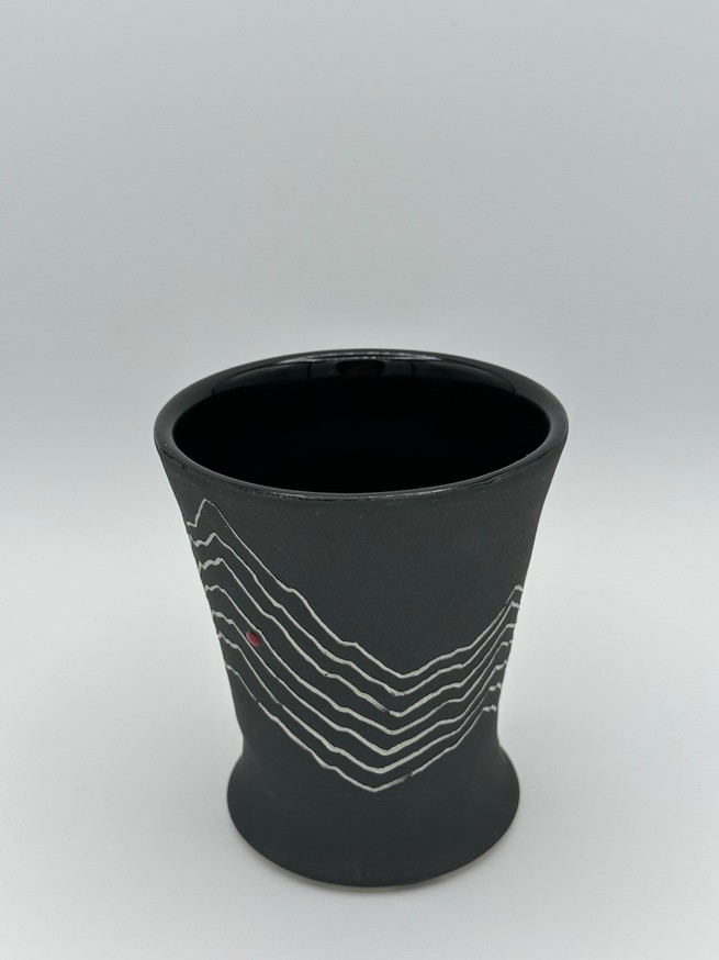 Obsidiware Gray-Black Tumbler #1