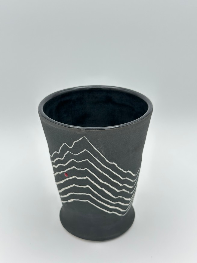 Obsidiware Gray-Blue Tumbler #3