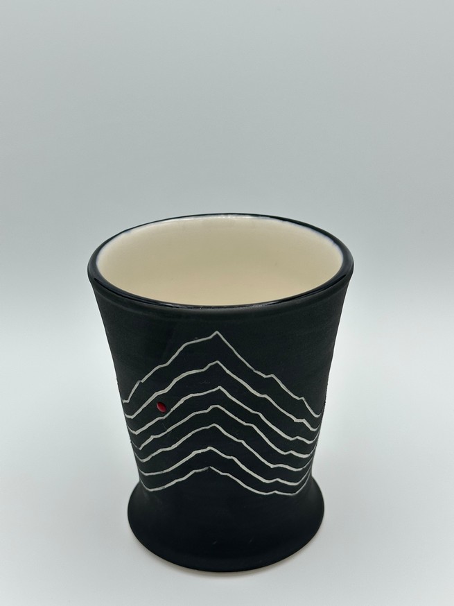 Obsidiware Gray-White Tumbler #4