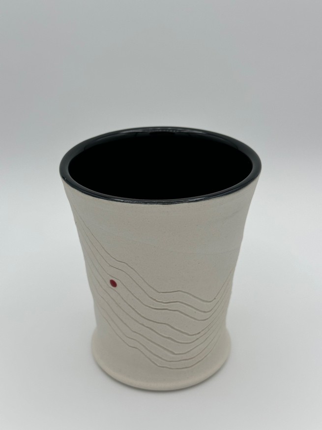 Obsidiware White-Black Tumbler #1