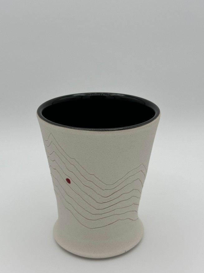 Obsidiware White-Black Tumbler #2