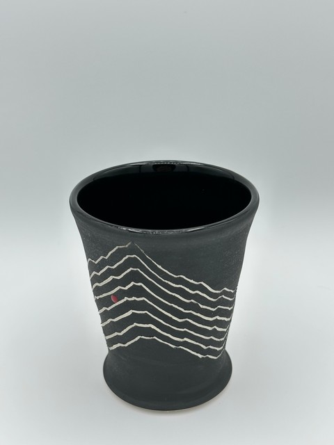 Obsidiware Gray-Black Tumbler #3