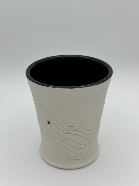 Obsidiware White-Black Tumbler #1