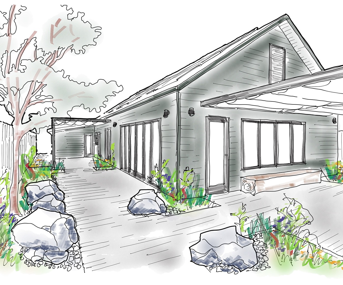 Drawing of Base Camp
