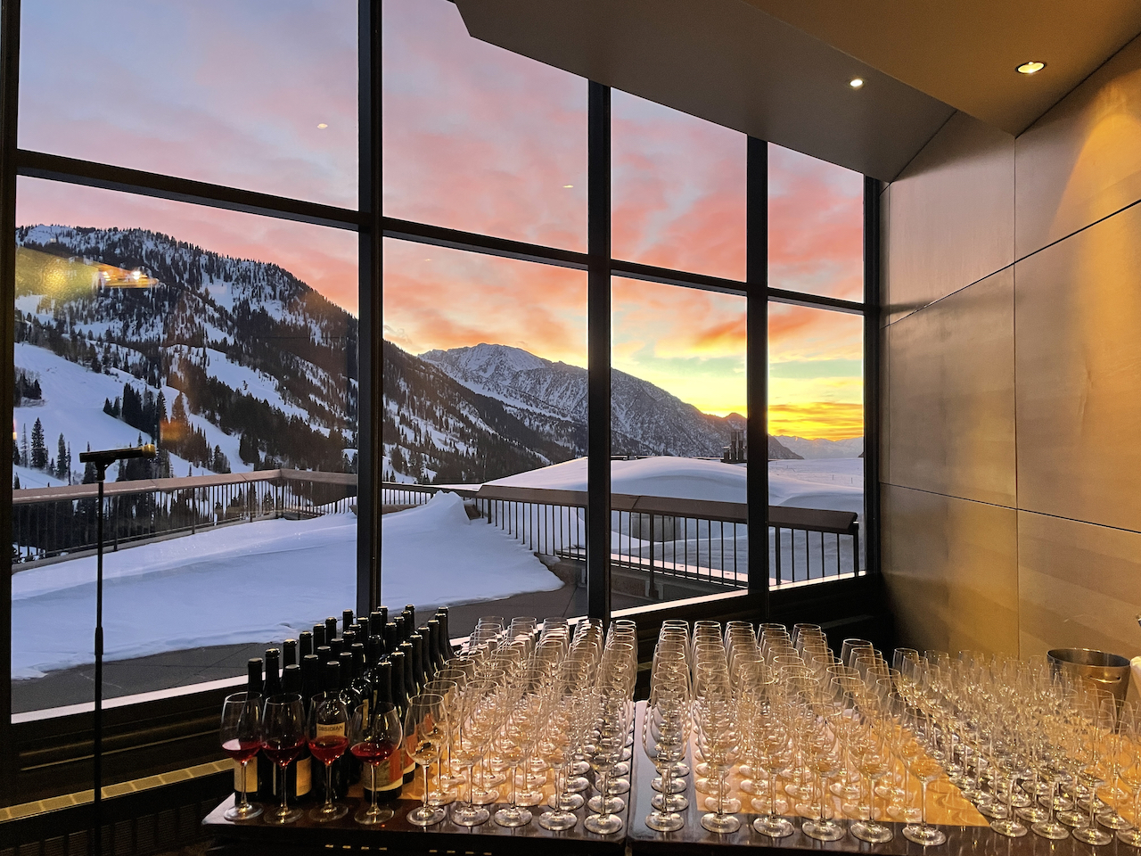 Obsidian dinner at Lodge at Snowbird