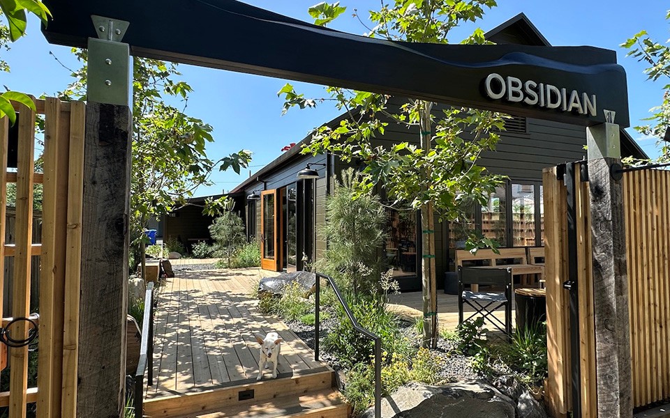 Obsidian Courtyard at the Winery