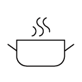 Icon of steaming pot